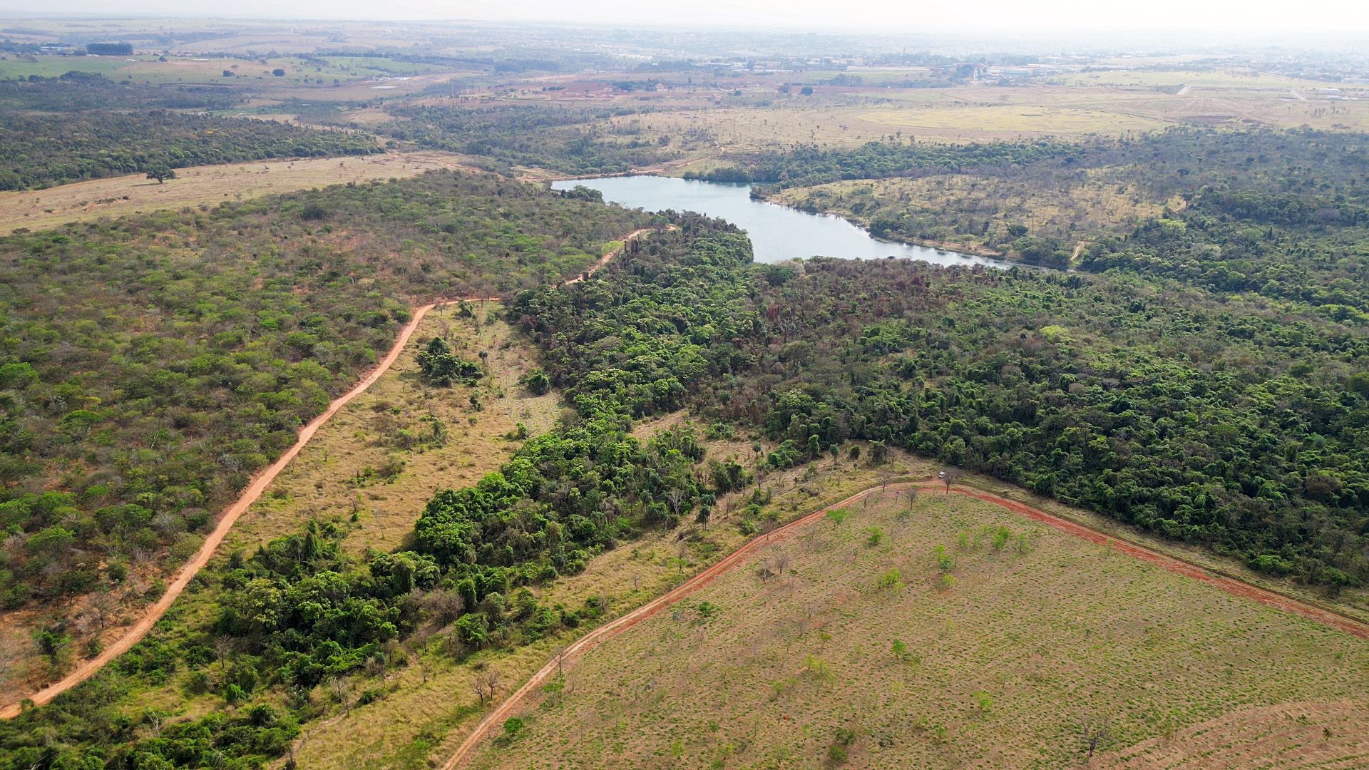 Vista aérea da Floresta Estadual do Noroeste Paulista - Foto: Marcos Morelli / Pref. Rio Preto