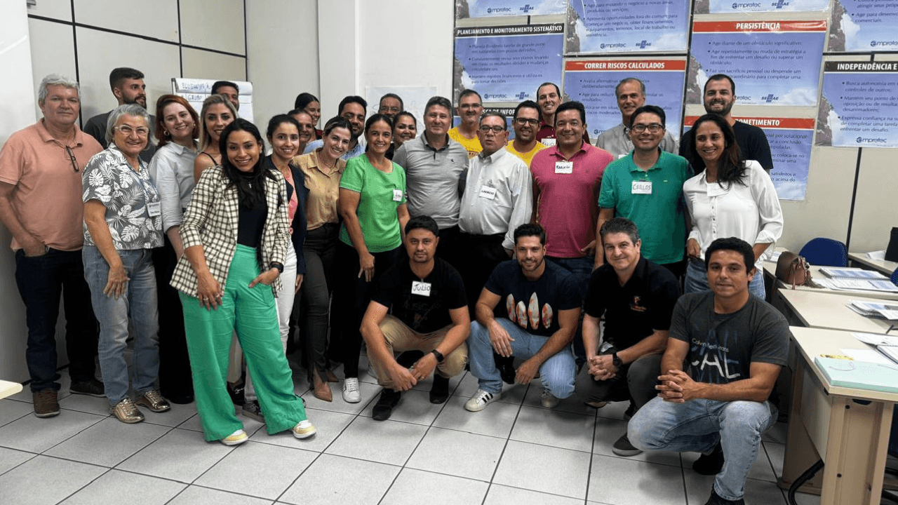 Turma de participantes do curso empretec do Sebrae Rio Preto